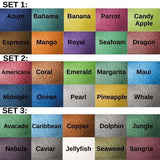 Set 1 of 10X 5G Metallic Colorpigments Samples