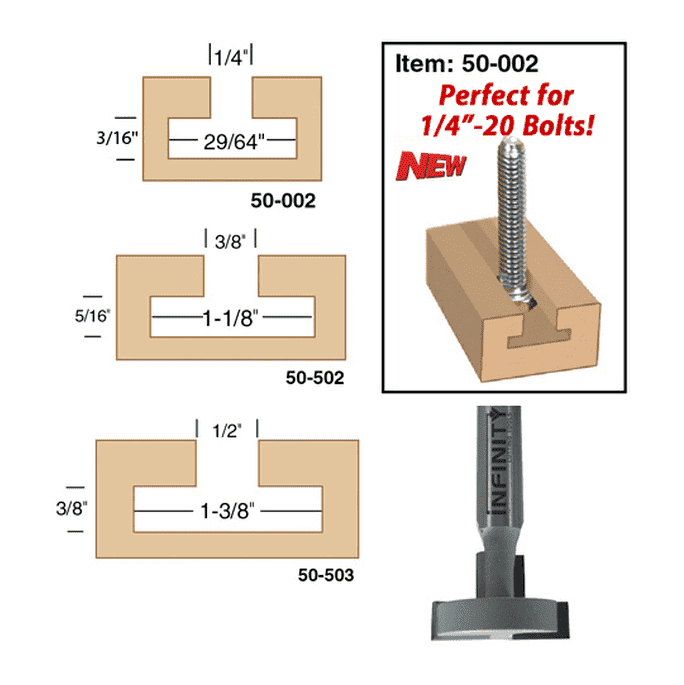 T Slot Router Bit
