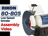 RIKON 80-805 -  8" Low Speed Bench Grinder 1750 Rpm